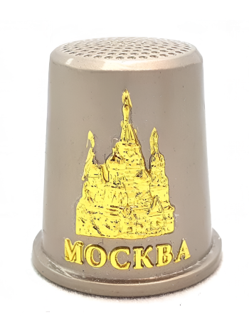 Наперсток металлический сувенирный "Герб и виды Москвы"