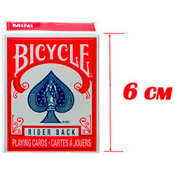 Игральные карты "Bicycle Rider Back Mini" маленькие (USPCC, 54 карты)
