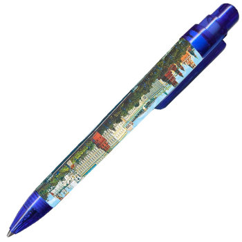 Ручка "Московские виды" в корпусе синего цвета (14 см)