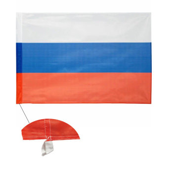 Флаг России на флажном шелке с петлями (135 х 90 см)