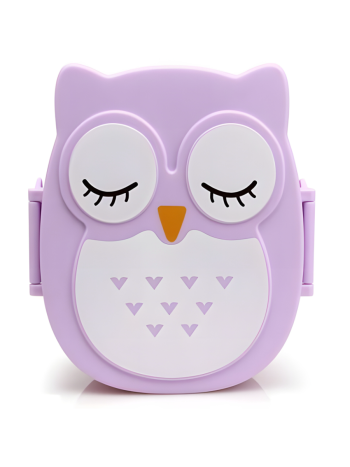 Ланч-бокс "Сова" фиолетового цвета