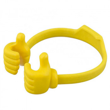 Держатель для мобильного телефона "Руки" желтого цвета