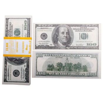 Сувенирные деньги "100 долларов" старого образца