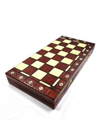 Шахматы со складной доской "Консул" (47 х 24 х 5 см, Wegiel)