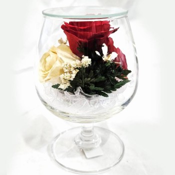 Розы в стекле GSR5c (12,5 см)
