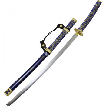 Самурайский меч тати с ножнами синего цвета (102 см)