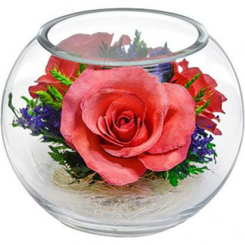 Розы в стекле BSRp (12 см)