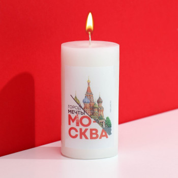 Восковая свеча "Москва - город мечты"