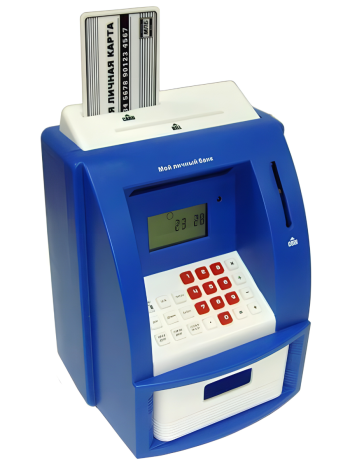 Электронная копилка для монет "Банкомат" на батарейках