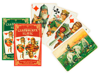 Коллекционные игральные карты "Славянские" (Piatnik, 36 карт)