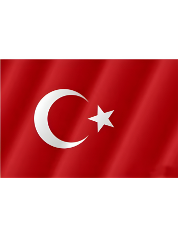 Флаг Турции на флажном шелке с карманом для древка (135 х 90 см)