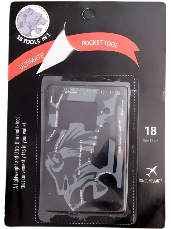 Мультитул-карта "Ultimate Pocket Tool" (18 инструментов в одном)