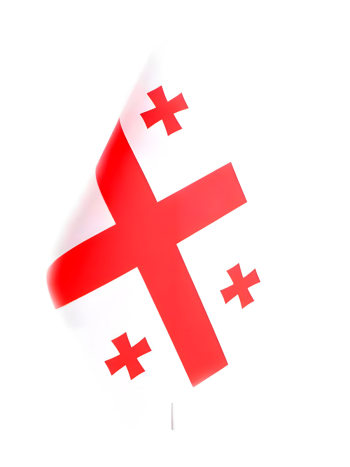 Флажок Грузии (22 х 14 см, без подставки)