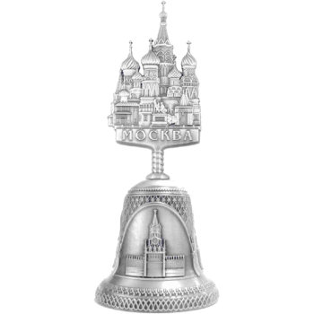Колокольчик с навершием в виде Храма Василия Блаженного (11,5 см)