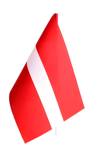 Флажок Латвии (22 х 14 см, без подставки)