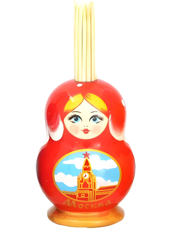 Подставка под зубочистки "Московская матрешка"