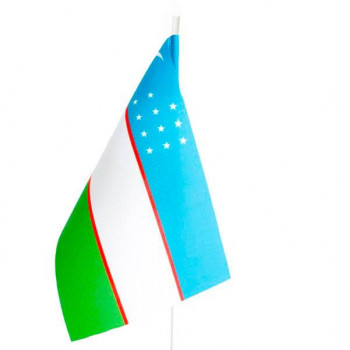 Флажок Узбекистана (22 х 14 см, без подставки)