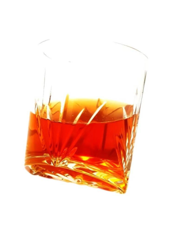 Хрустальный бокал "Елочки" со скошенным дном (350 мл, Неман)