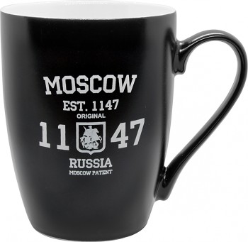 Кружка керамическая "Эмблема год основания Москвы" (350 мл)