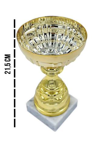 Кубок наградной на мраморной подставке (21,5см)