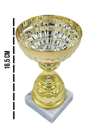 Кубок наградной на мраморной подставке (16,5 см)