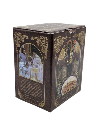 Подарочная картонная коробка для подстаканника красная