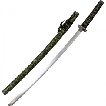Самурайский меч тати с чёрно-жёлтыми ножнами (100 см)