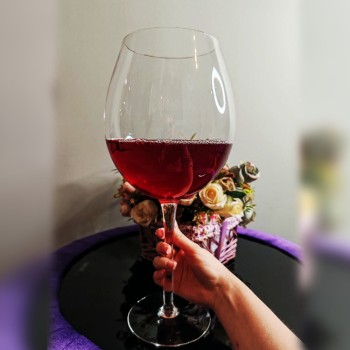 Гигантский винный бокал из стекла (3,2 литра)