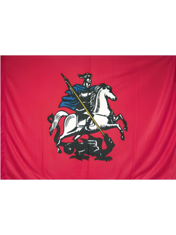 Флаг Москвы на флажном шелке (135 х 90 см)