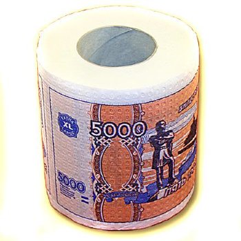 Туалетная бумага "5000 рублей"