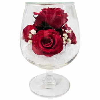 Розы в стекле GSR (12,5 см)