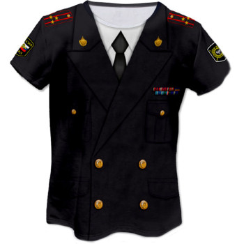 Мужская футболка "Полковник полиции" (размер 52)