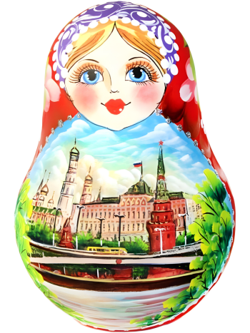 Деревянная неваляшка "Москва"