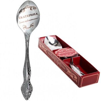 Чайная ложка "Екатерина" в подарочной коробочке