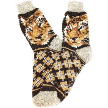 Рассказовские шерстяные носки "Тигр" (размер 41-44)