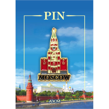 Металлический значок "Кремлевская башня"