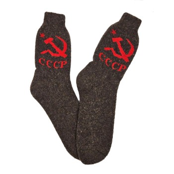 Рассказовские шерстяные носки "СССР" (размер 41-44)