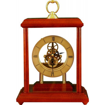 Настольные часы Н-15 из массива дерева (25 см, Россия)
