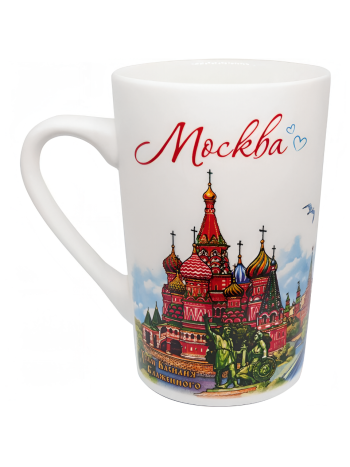 Кружка керамическая сувенирная "По Москве-реке" (350 мл)
