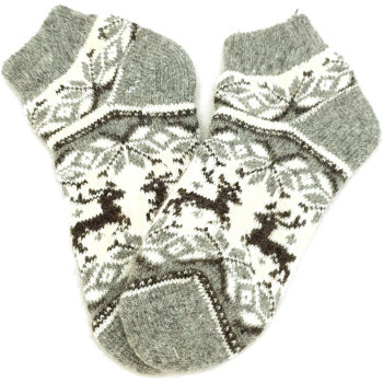 Рассказовские шерстяные носки "Ледяная сказка" (размер 37-40)
