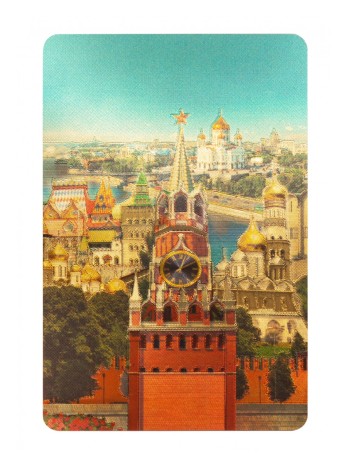 Игральные карты золотистые "Москва" (колода 54 карты)