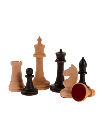 Шахматные фигуры "Российские малые" из бука (утяжеленные)
