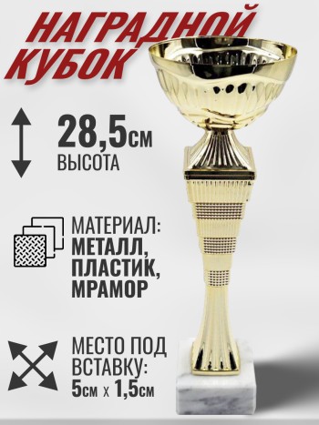 Кубок наградной  на каменном основании (высота 28.5 см)